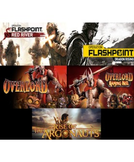 Operation Flashpoint: Red River + Operation Flashpoint: Dragon Rising + Rise of the Argonauts + Overlord + Overlord: Raising Hel